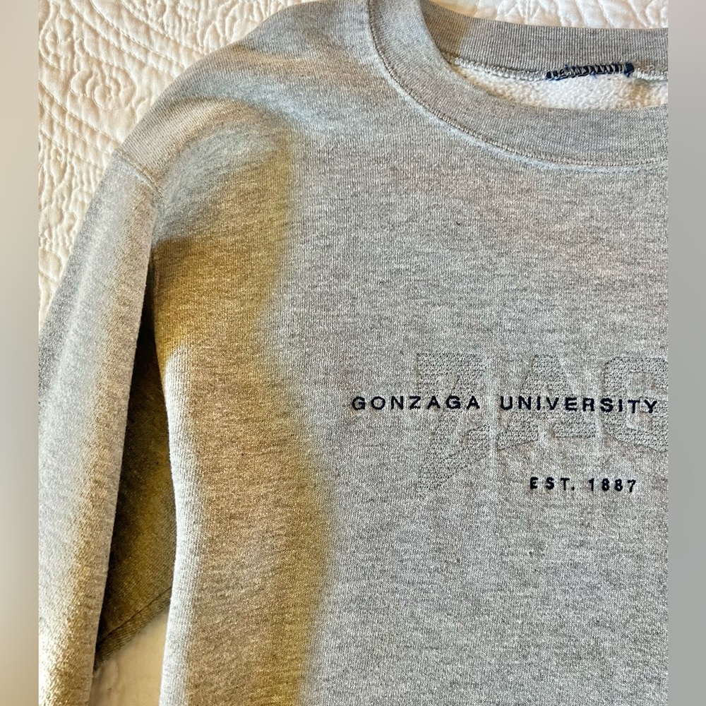 Adult Gonzaga University 🐶 gray sweatshirt